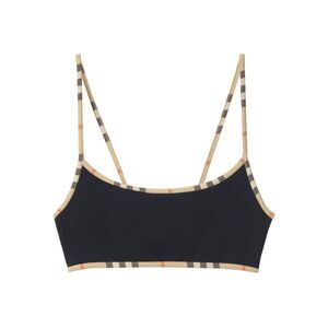 Burberry Women Bikini Top With Checked Edges